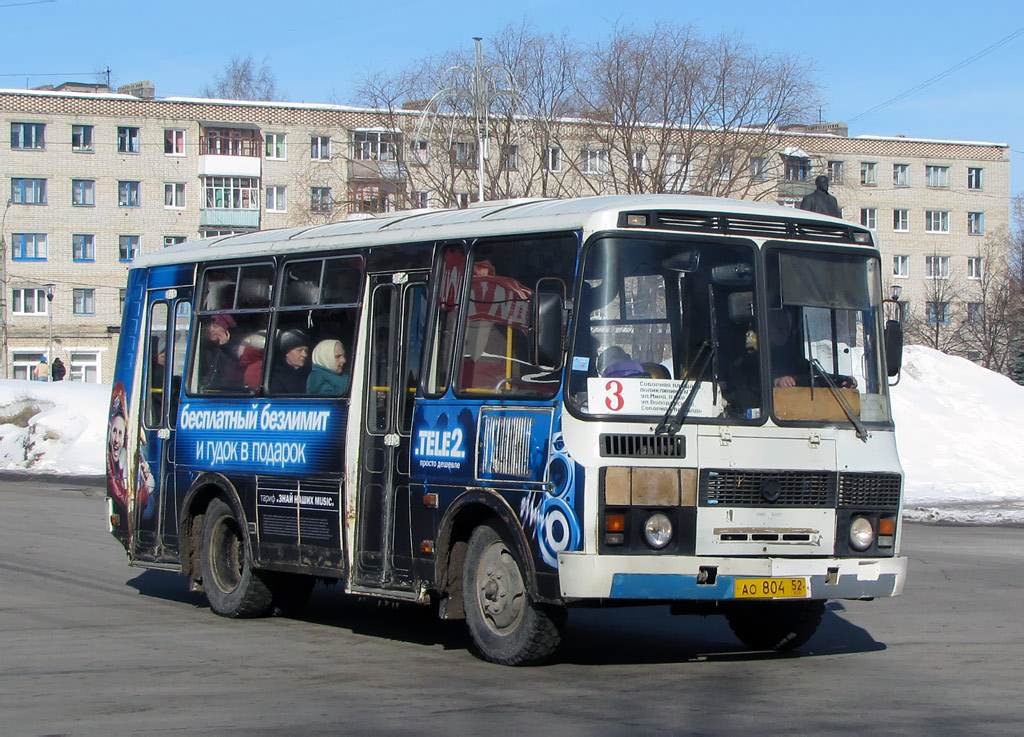 Нижегородская область, ПАЗ-32054 № АО 804 52