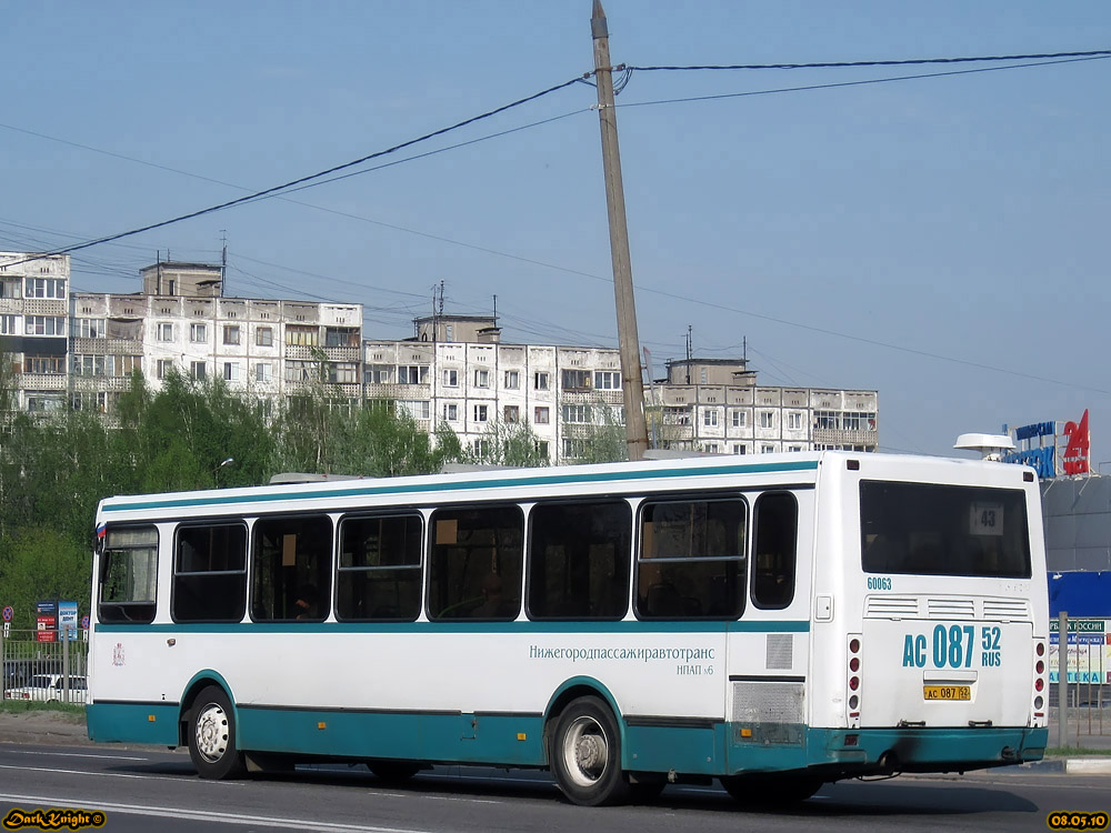 Нижегородская область, ЛиАЗ-5293.00 № 60063