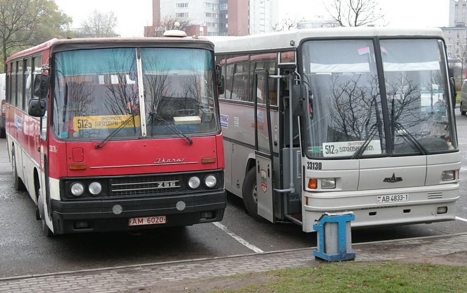 Брестская область, Ikarus 256 № 33070; Брестская область, МАЗ-152.062 № 33130