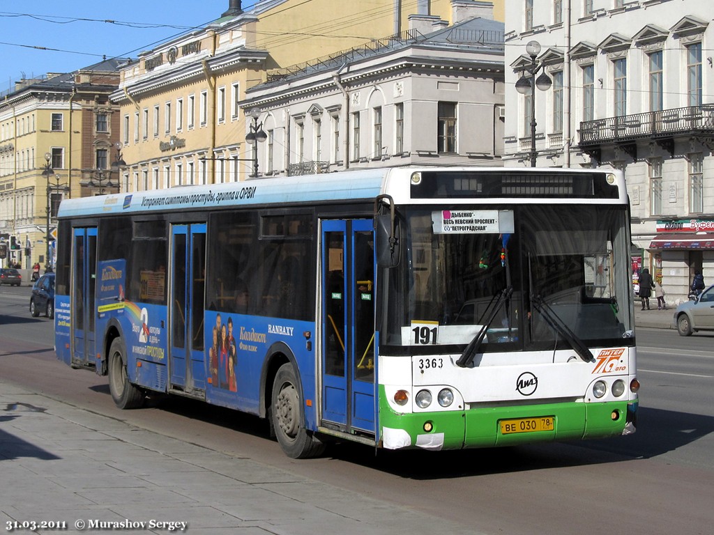 Санкт-Петербург, ЛиАЗ-5292.20 № 3363