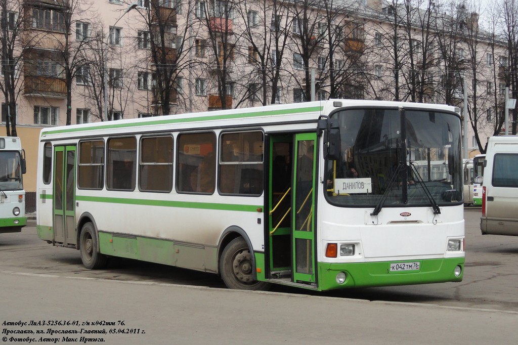 Yaroslavl region, LiAZ-5256.36-01 Nr. К 042 ТМ 76