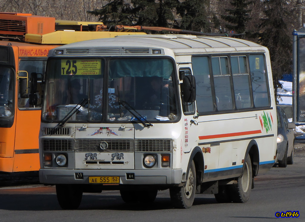 Нижегородская область, ПАЗ-32054 № АЕ 555 52