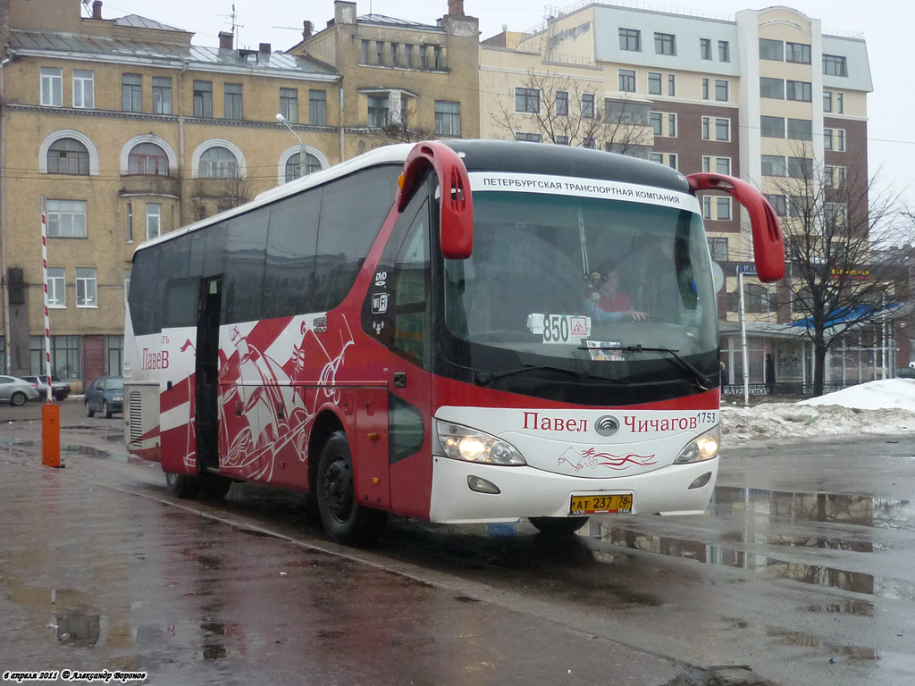 Санкт-Петербург, Yutong ZK6119HA № n753