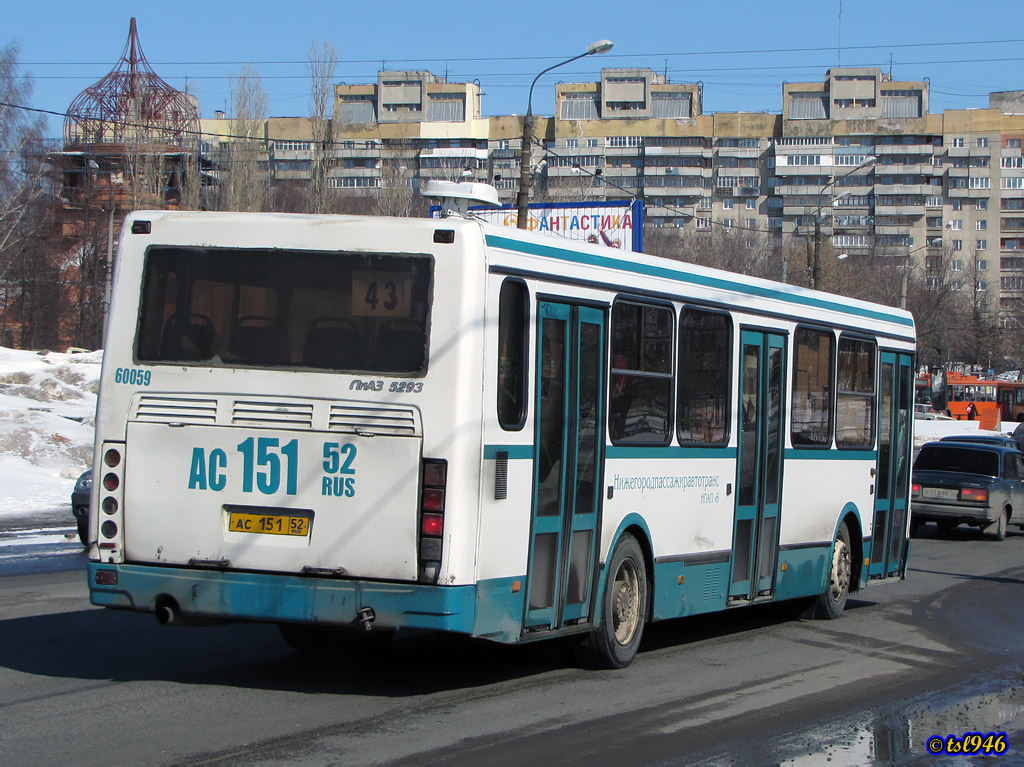 Нижегородская область, ЛиАЗ-5293.00 № 60059