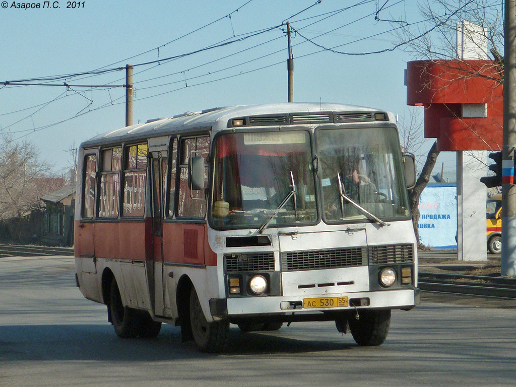 Омская область, ПАЗ-3205 (00) № АС 530 55