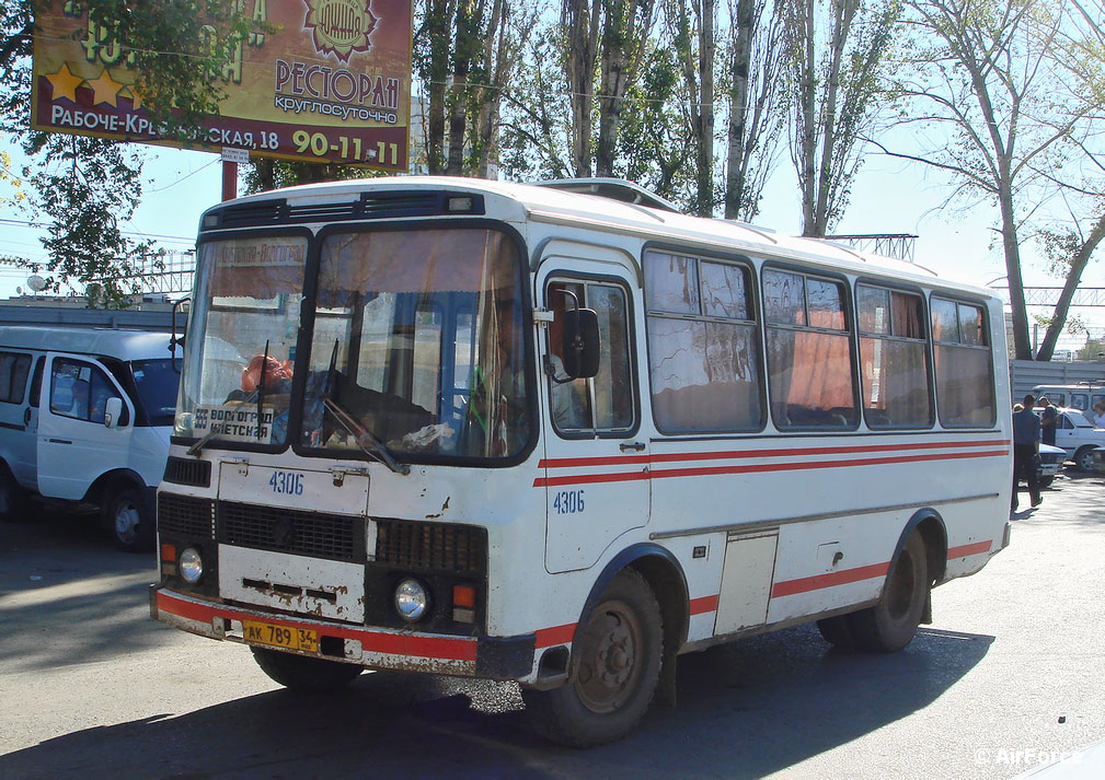 Волгоградская область, ПАЗ-3205 (00) № 4306