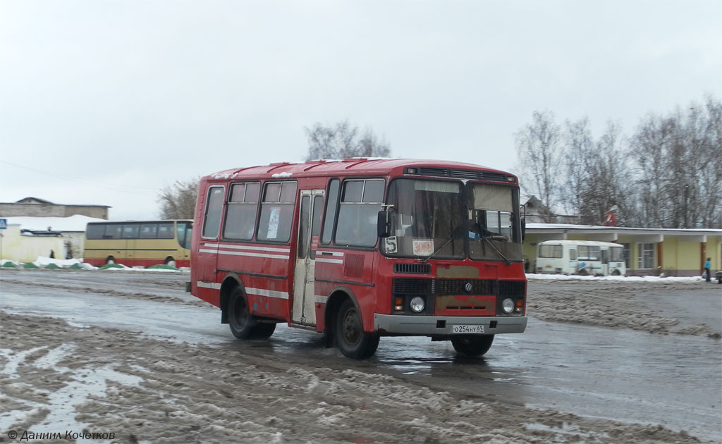 Тверская область, ПАЗ-3205 (00) № О 254 НУ 69