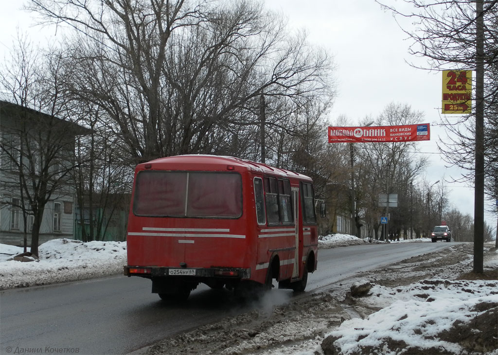 Тверская область, ПАЗ-3205 (00) № О 254 НУ 69