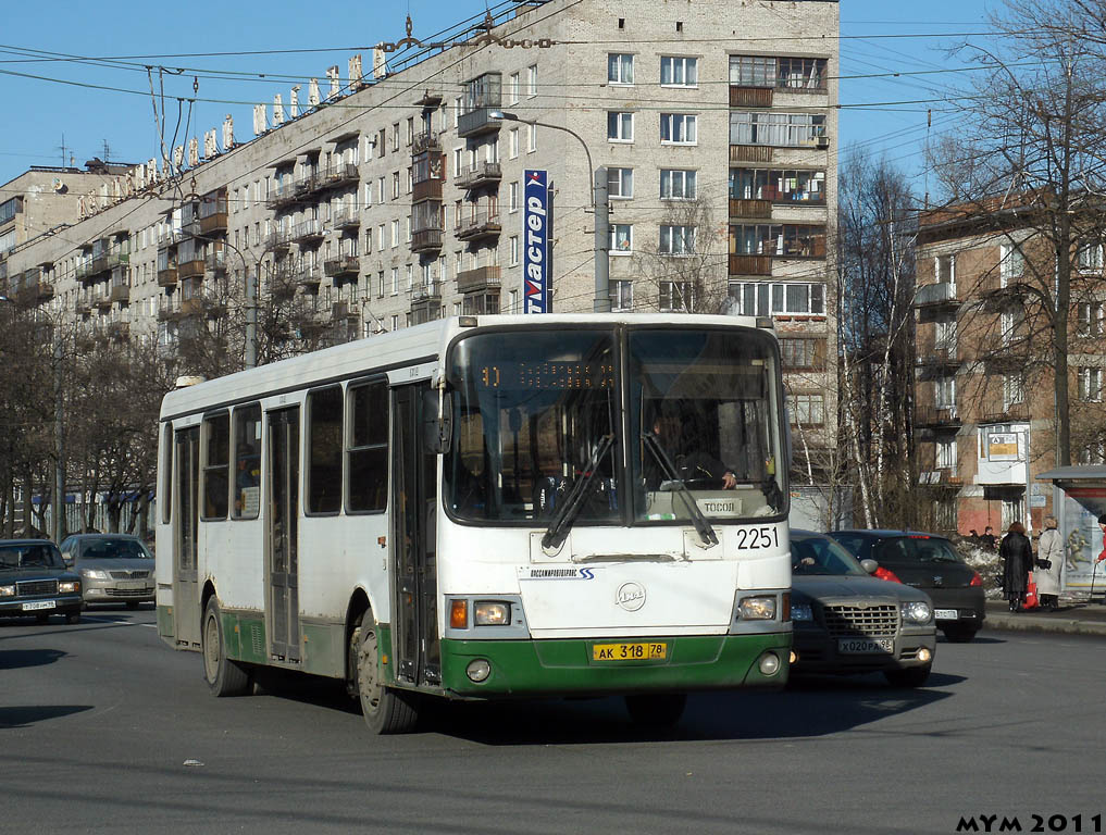 Санкт-Петербург, ЛиАЗ-5256.25 № 2251