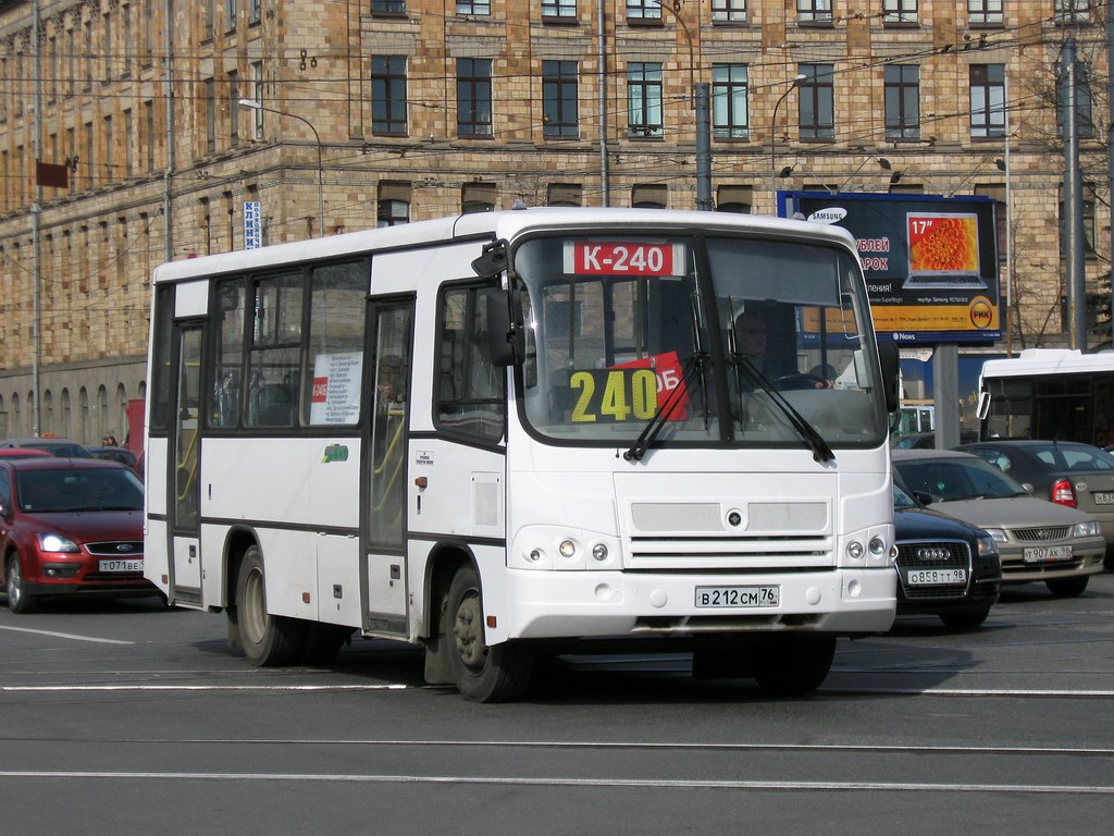 Санкт-Петербург, ПАЗ-320402-03 № В 212 СМ 76