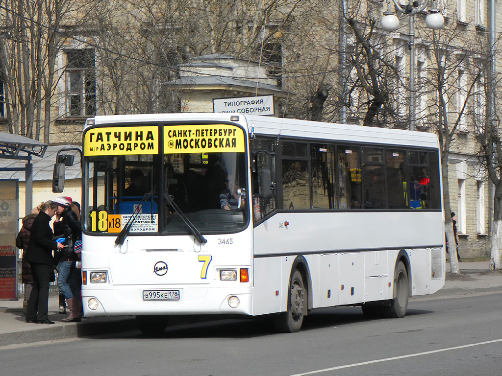 Ленинградская область, ЛиАЗ-5256.58 № 3465