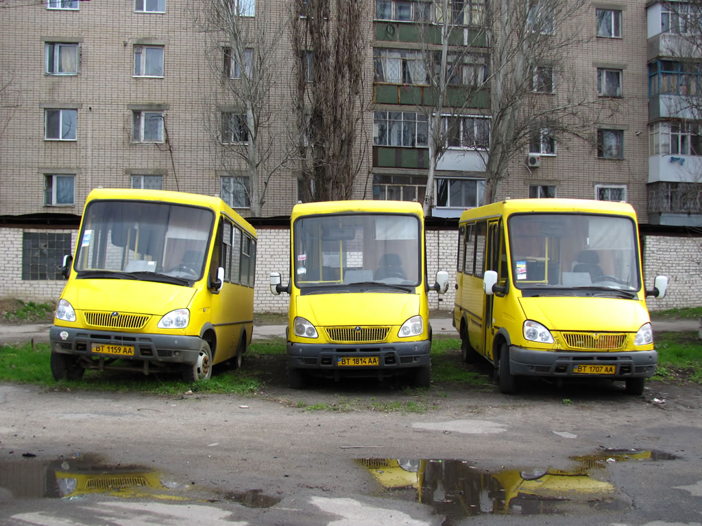 Херсонская область, БАЗ-22154 "Дельфин" № BT 1159 AA; Херсонская область, БАЗ-22154 "Дельфин" № BT 1814 AA; Херсонская область, БАЗ-22154 "Дельфин" № BT 1707 AA