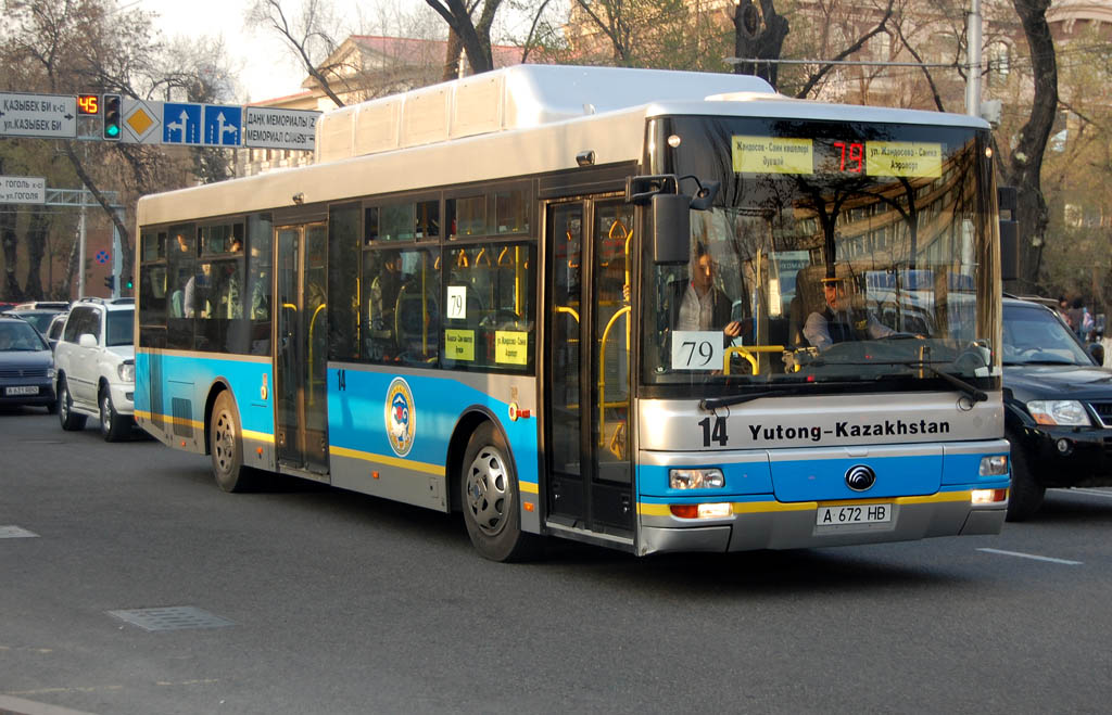 Алматы, Yutong ZK6120HGM № 14