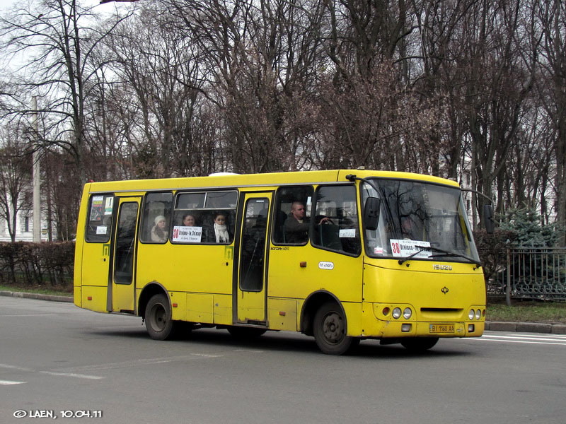 Полтавская область, Богдан А09202 (ЛуАЗ) № BI 1160 AA