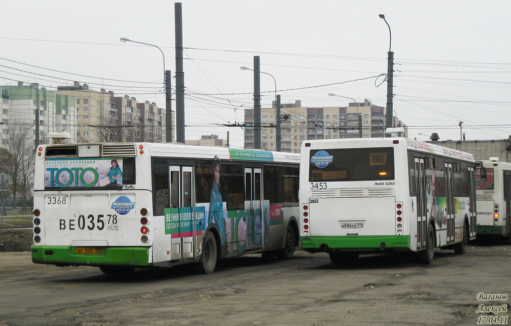 Санкт-Петербург, ЛиАЗ-5293.53 № 3453; Санкт-Петербург — Автобусные станции