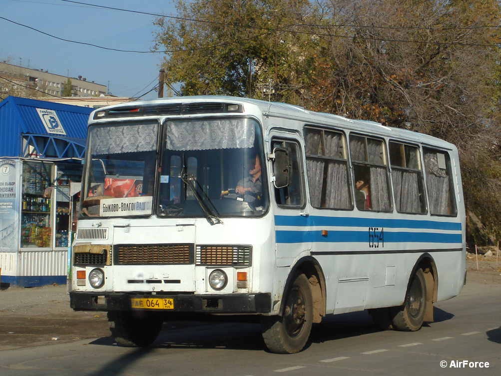 Волгоградская область, ПАЗ-3205 (00) № 654