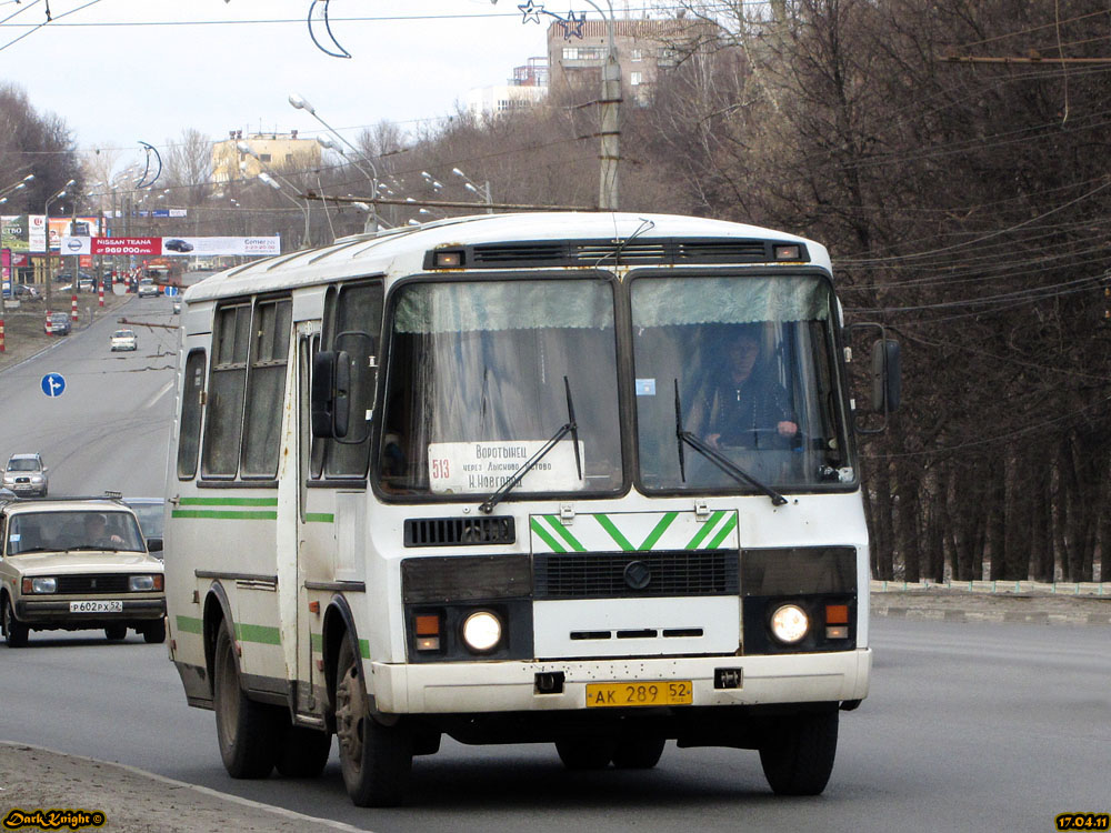 Нижегородская область, ПАЗ-32053-07 № АК 289 52