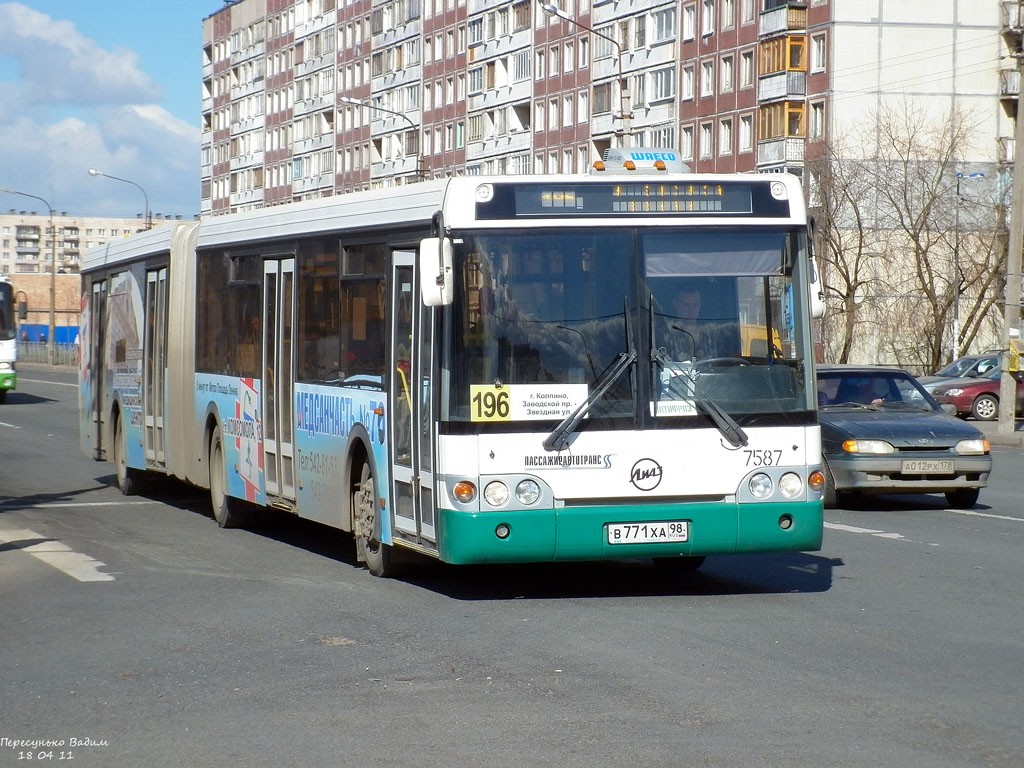 Sanktpēterburga, LiAZ-6213.20 № 7587