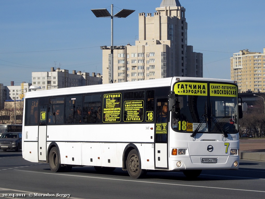 Leningrad Gebiet, LiAZ-5256.58 Nr. 3465