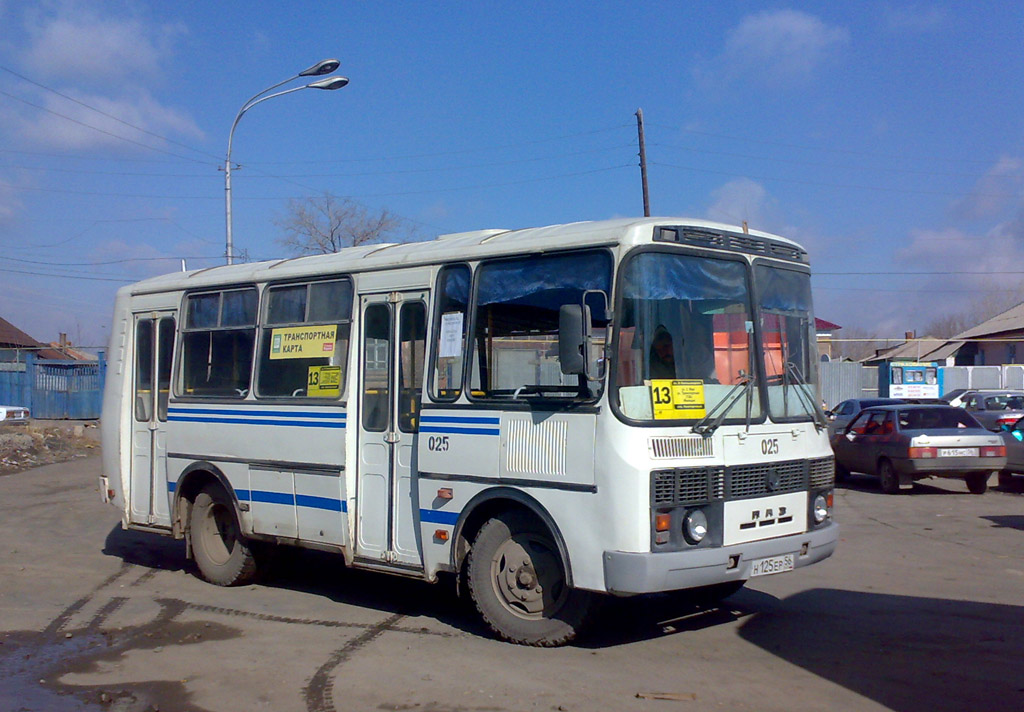 Оренбургская область, ПАЗ-32054 № 025