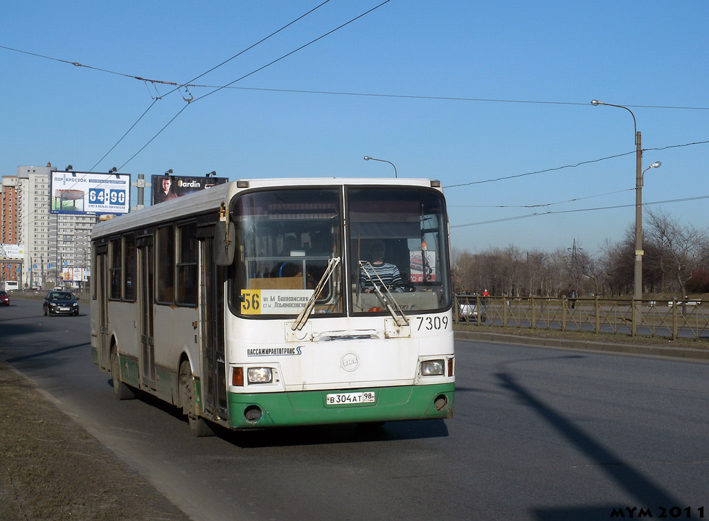 Санкт-Петербург, ЛиАЗ-5256.25 № 7309