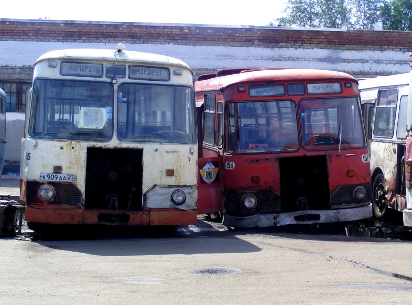 Habarovskiy kray, LiAZ-677M # 154; Habarovskiy kray, LiAZ-677M # 405