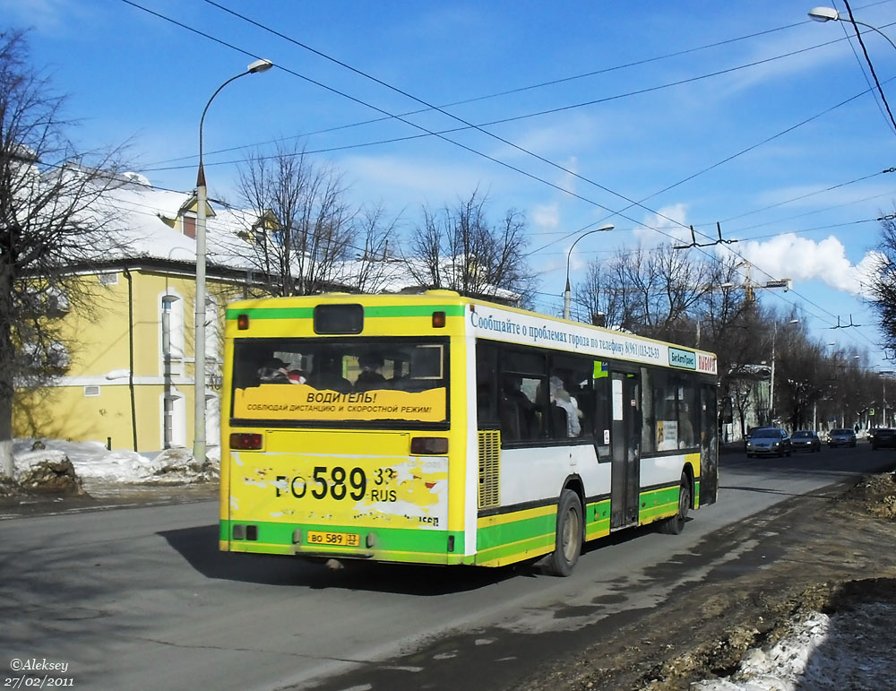 Владимирская область, MAN A10 NL202 № ВО 589 33