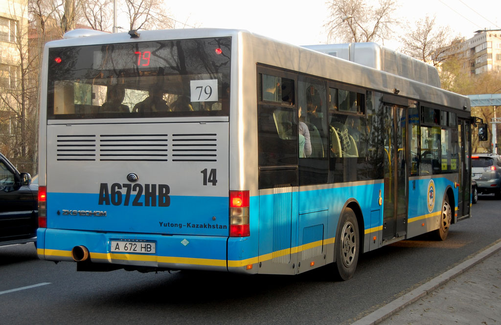 Алматы, Yutong ZK6120HGM № 14