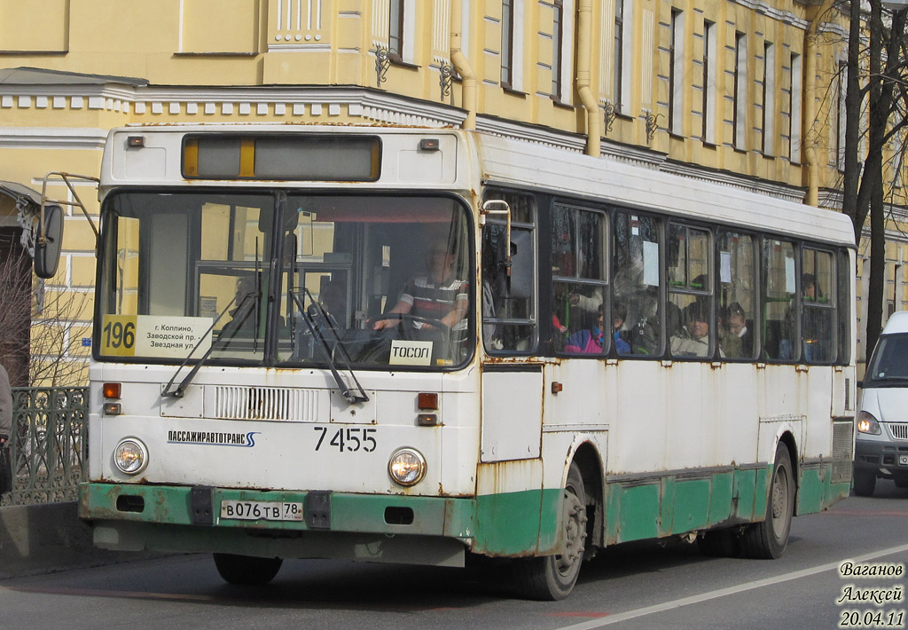 Санкт-Петербург, ЛиАЗ-5256.25 № 7455