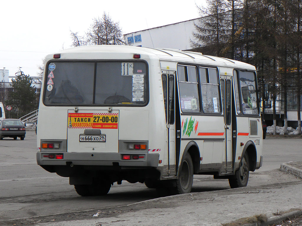 Архангельская область, ПАЗ-32054 № 3708