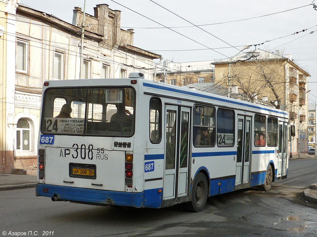 Omsk region, LiAZ-5256.45 č. 687