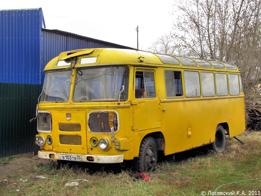 Омская область, ПАЗ-672М № В 103 ТВ 55