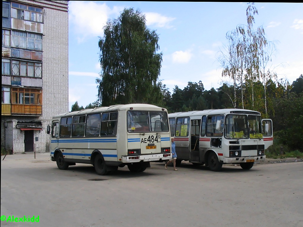 Нижегородская область, ПАЗ-3205-110 № АЕ 484 52; Нижегородская область — Автовокзалы, автостанции, конечные остановки и станции