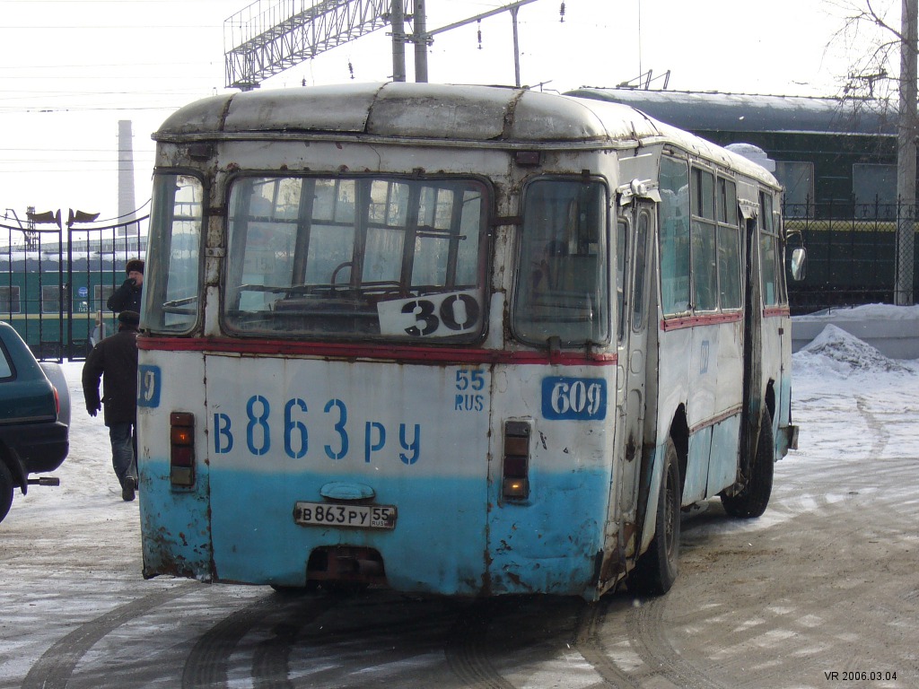 Omsk region, LiAZ-677M Nr. 609