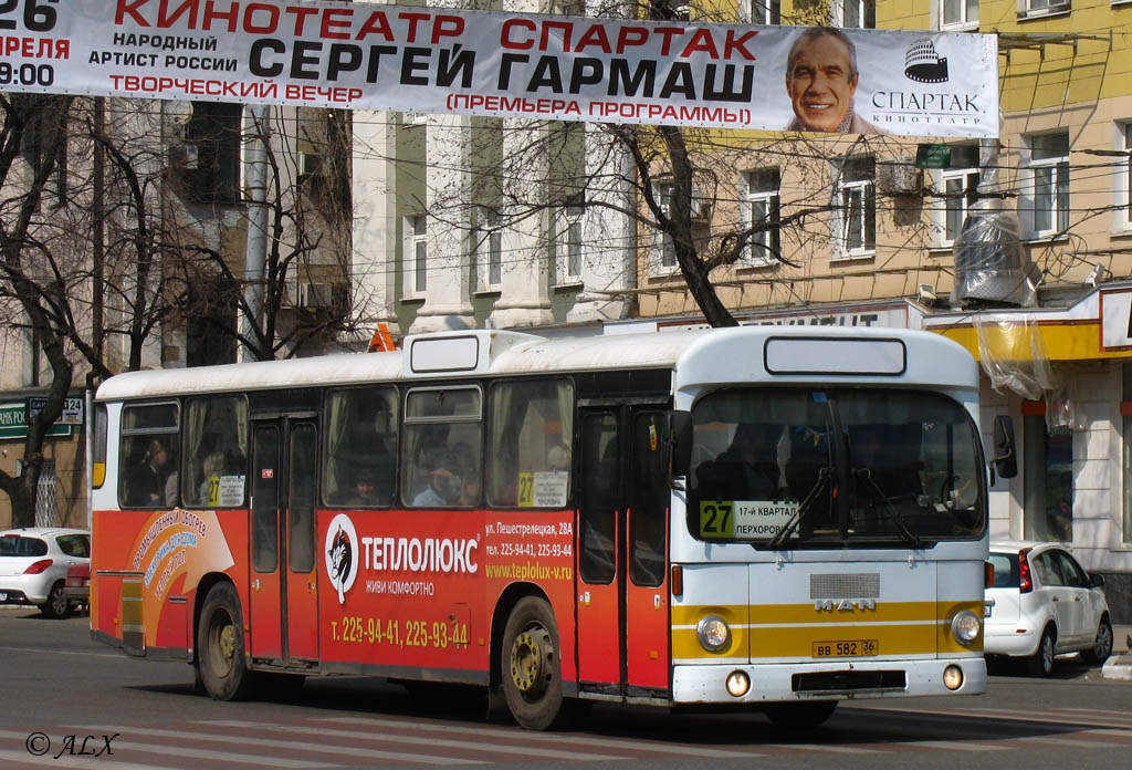 Воронежская область, MAN 192 SL200 № ВВ 582 36