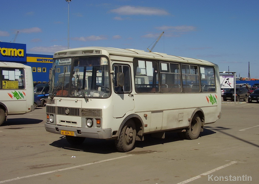 Нижегородская область, ПАЗ-32054 № АС 654 52