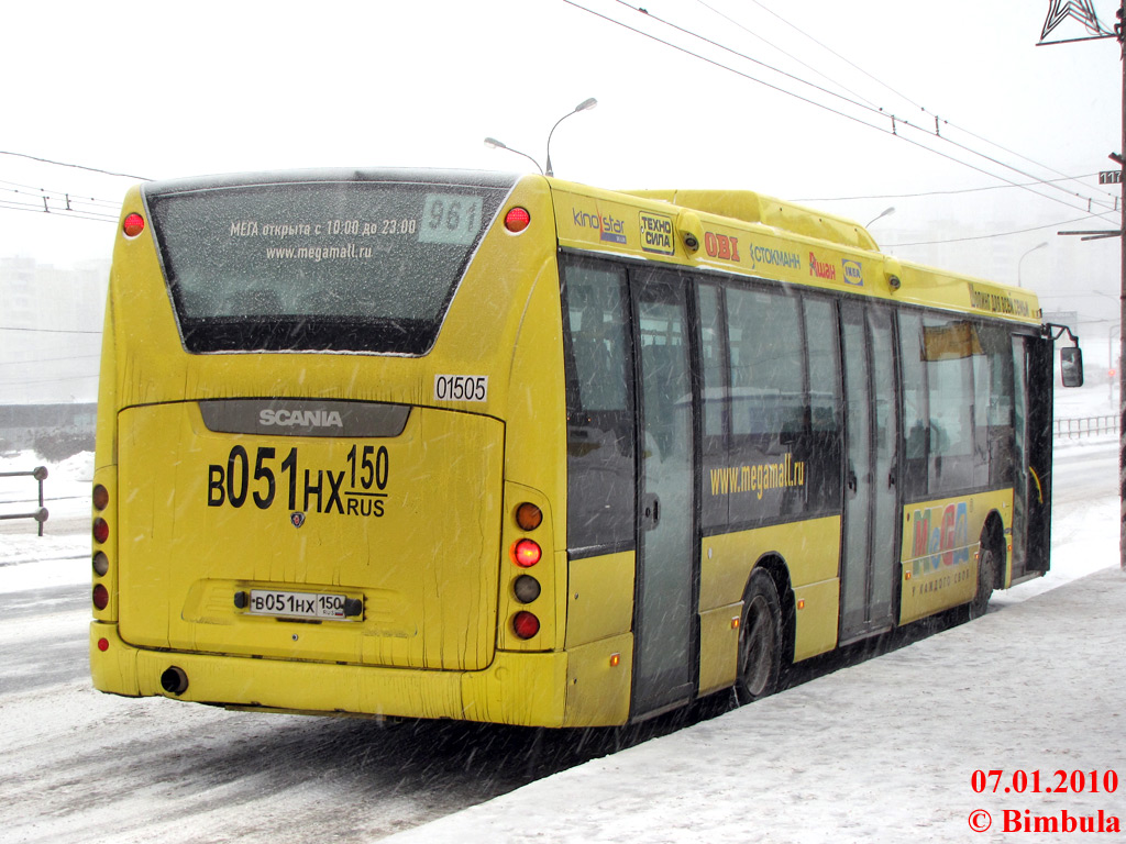 Moscow, Scania OmniLink II (Scania-St.Petersburg) # 01505
