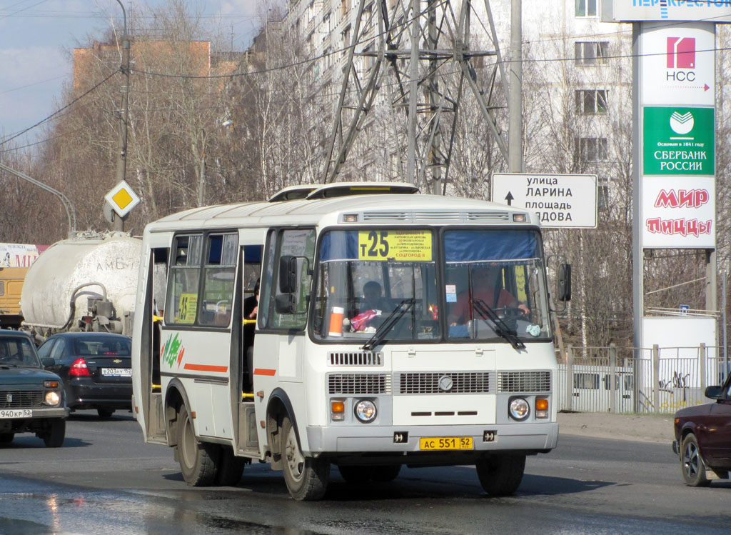 Nizhegorodskaya region, PAZ-32054 č. АС 551 52