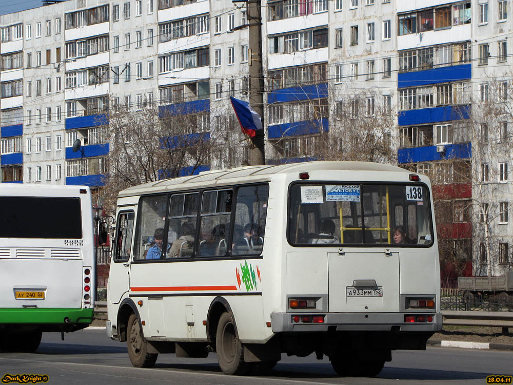 Нижегородская область, ПАЗ-32054 № А 933 ММ 152