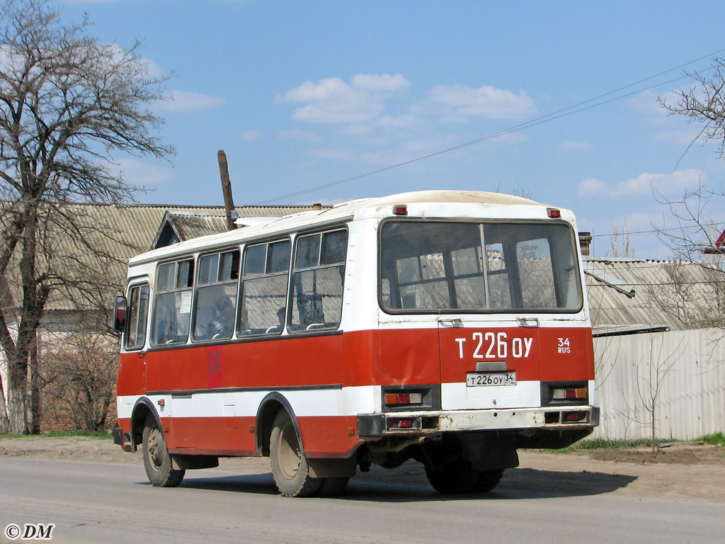 Волгоградская область, ПАЗ-3205 (00) № 638