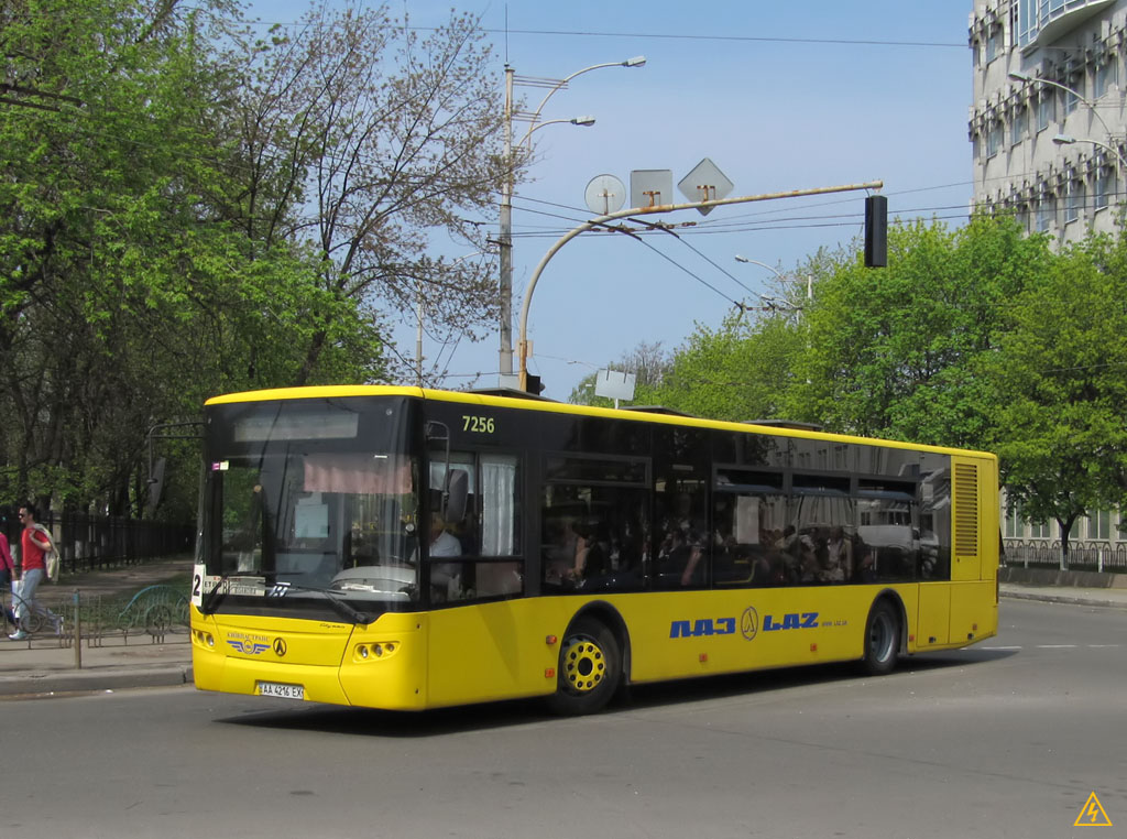 Киев, ЛАЗ A183D1 № 7256