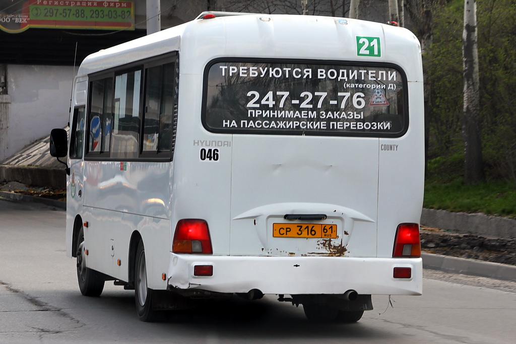 Ростовская область, Hyundai County SWB C08 (ТагАЗ) № 046