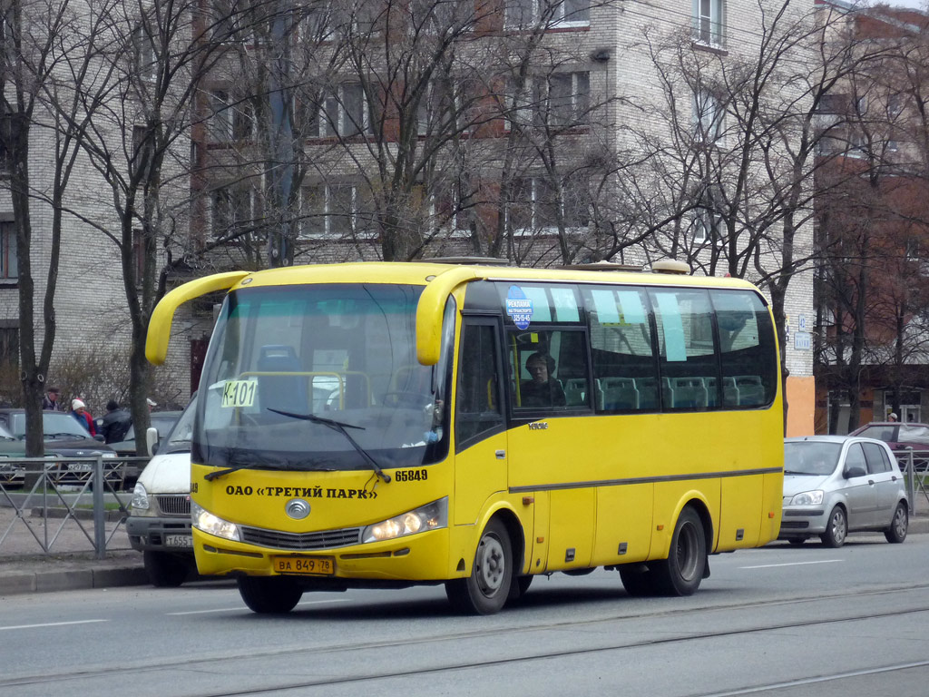 Санкт-Петербург, Yutong ZK6737D № ВА 849 78