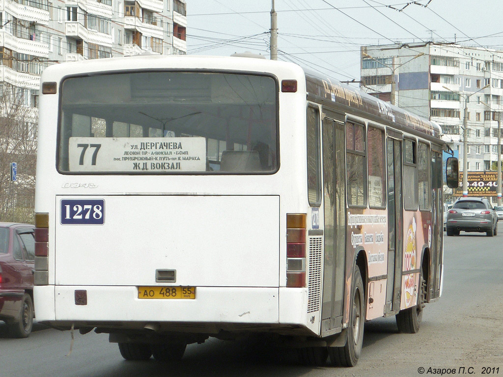 Омская область, Mercedes-Benz O345 № 1278