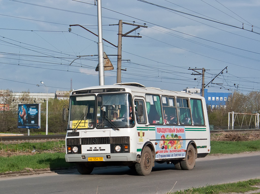 Рязанская область, ПАЗ-32053 № АЕ 554 62