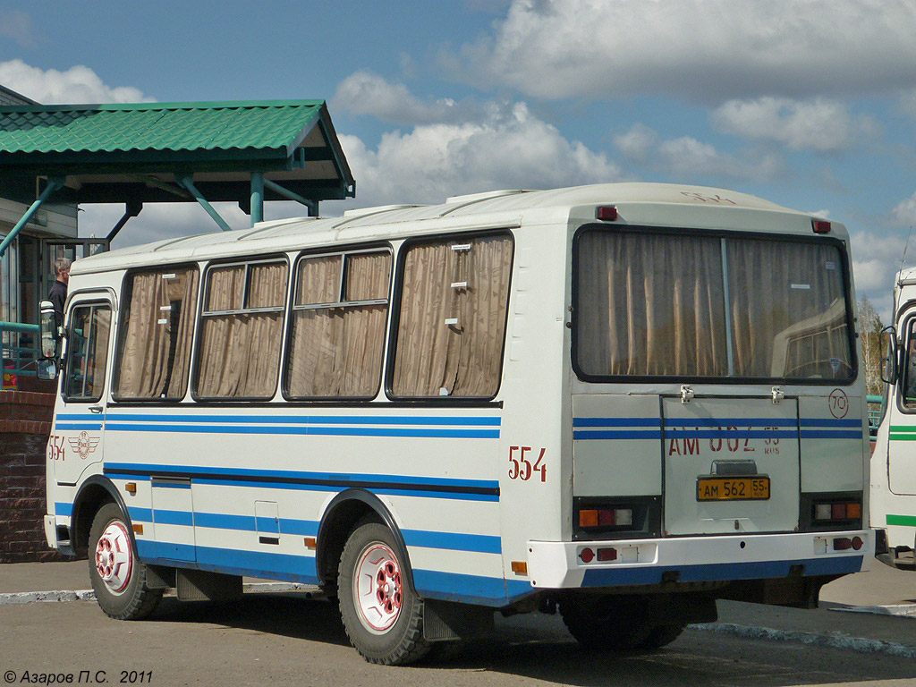 Омская вобласць, ПАЗ-32053 № 554