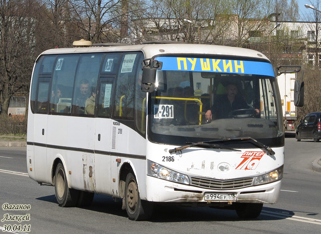 Санкт-Петербург, Yutong ZK6737D № 2188