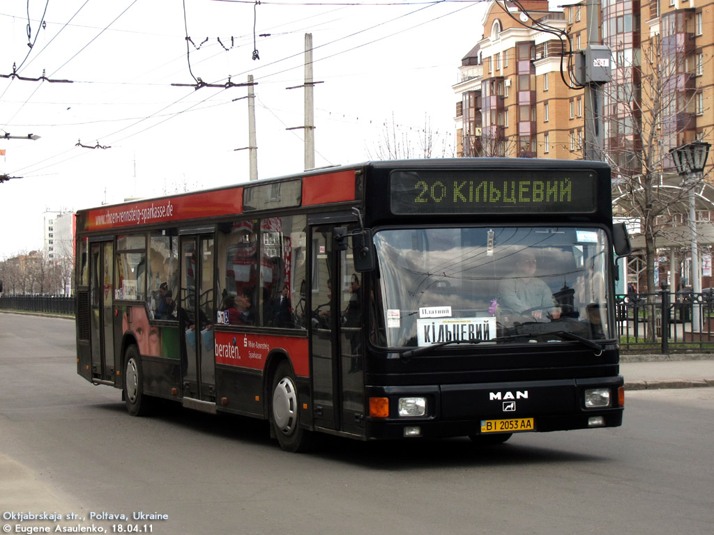 Полтавская область, MAN A10 NL202 № BI 2053 AA