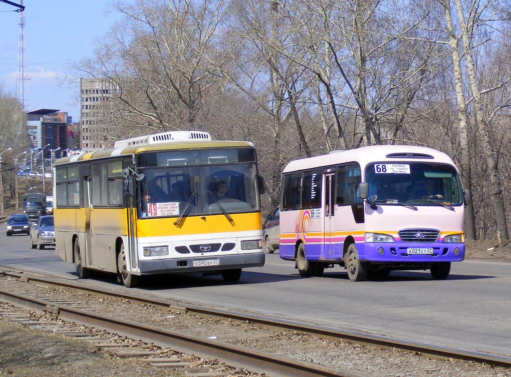 Хабаровский край, Daewoo BS106 Royal City (Busan) № Х 090 ВР 27; Хабаровский край, Hyundai County Gold № 4128