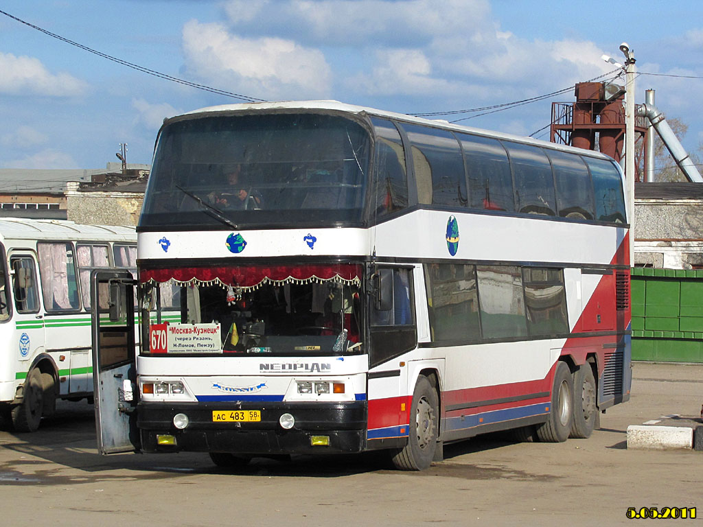 Пензенская область, Neoplan N122/3 Skyliner № АС 483 58